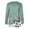 thumbnail image 5 of Chandails à Capuchon de Mode pour Femmes 2023 Hauts Automne Manches Longues Chandail Ample Chemise Habillée Décontractée Dames Chandails en Molleton à Rayures Col Rond 50 % de Rabais Liquidation Costumes Halloween/noël, 5 of 5