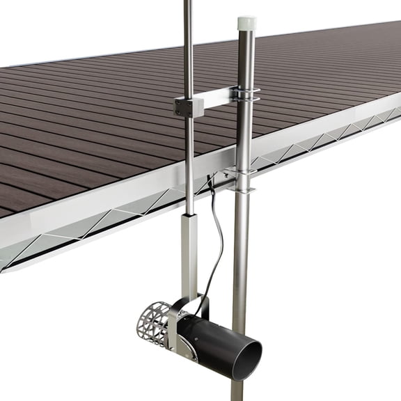 Scott Aerator 1 Horse Power 115V Muck Blaster -50ft Cord | Dock Mount Aquasweep | Water Agitator | Muck Blaster with Post Mount  | Muck Blower