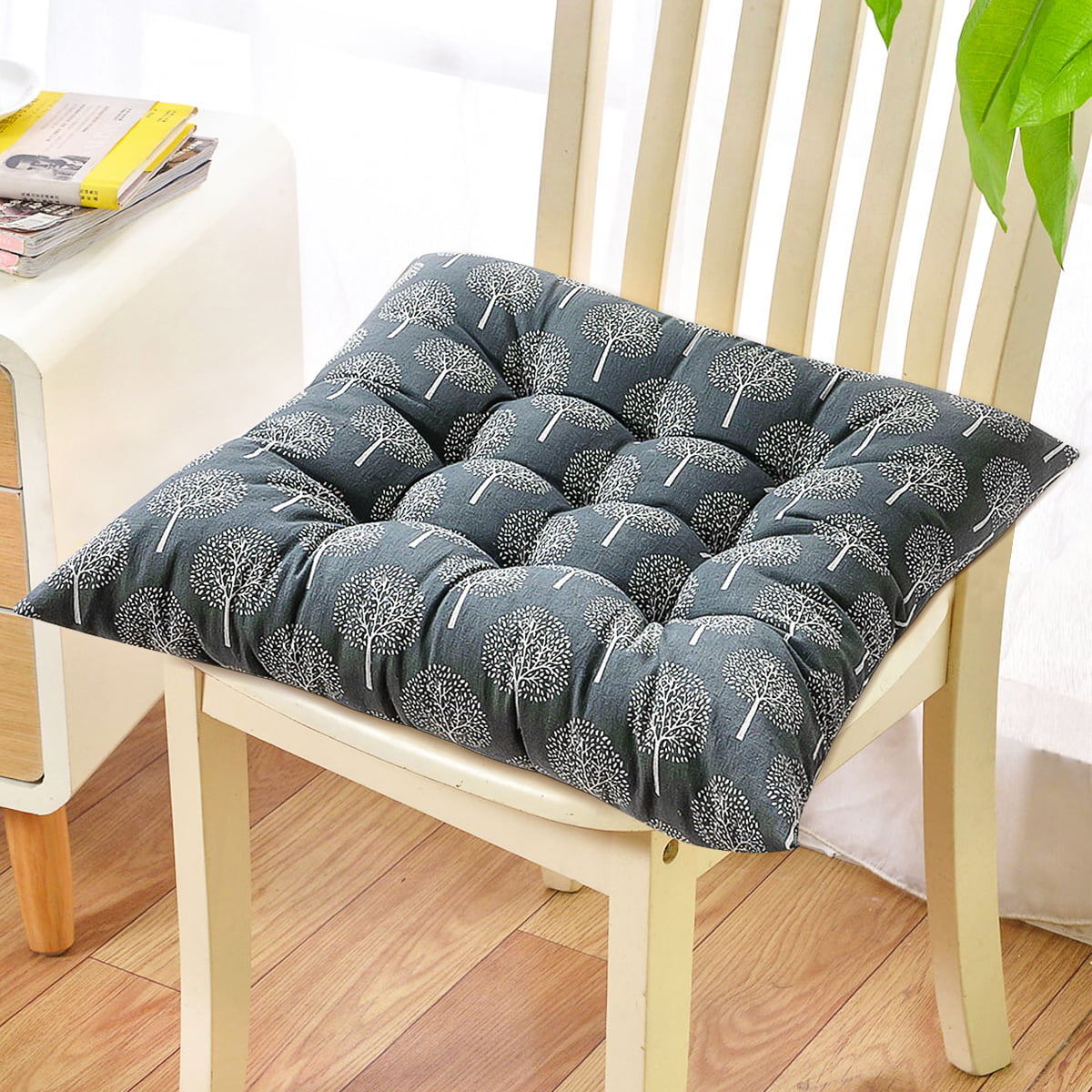 Chair Seat Cotton Cushion Square Soft Thick Pad Padded Home Office Decor 17x17'' 