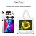 thumbnail image 3 of Cauagu Sunflower3 Pattern Women's Plush Tote Bag,Soft Underarm Bag Ladies Fluffy Shoulder Bag Plush Handbag Women Furry Tote Bag for Autumn and Winter, 3 of 7