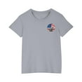thumbnail image 4 of OKSALE Kids Tshirt Size 14-16 Boys' Funny USA Flag Dinosaur Graphic T-Shirt Red White and Blue Patriotic Tops Soft Cotton T Shirts Cute Stars and Striped Print Tees, 4 of 8