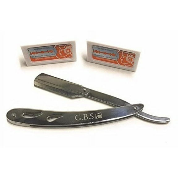 GBS Heavy Duty Barber Shavette - 20 Merkur Blades Included!