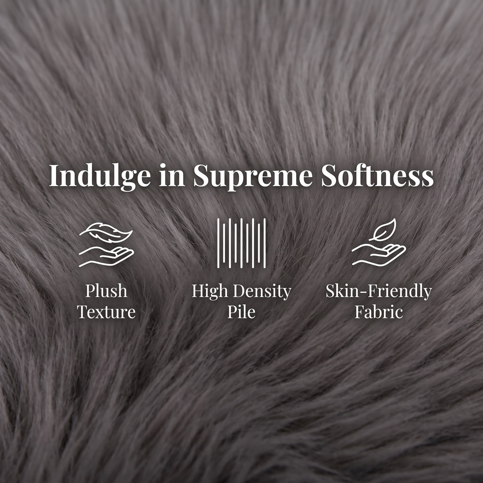 Unique Bargains Shaggy Area Rug Ultra Fluffy Non Slip Fuzzy Carpet 24" x 16" Dark Gray