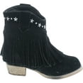 thumbnail image 6 of I YOKIDS CECE-65K Girl's Modern Studded Fringe Cowboy Chunky Ankle Bootie, 6 of 7