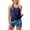 E, variant on Ticikt Women's Plus Size 3 Piece Tankini Set, Floral Camo Print Tank Top with Shorts Sports Swimsuit,E,XL
