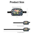 thumbnail image 4 of Chic Botanical Fanny Pack – Floral Waist Bag with Wild Garden Bloom, Bees, & Watercolor Nature Design, 4 of 4
