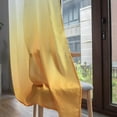thumbnail image 4 of Bouanq Ombre Sheer Curtains 105 Inches Long for Living Room Bedroom, Blue and White 2 Tone Reversible Gradient Voile Window Treatments, Faux Linen Rod Pocket Drapes 1 Panels Sets, 4 of 7