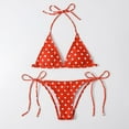 thumbnail image 4 of Bikinis Conjuntos traje de baño Odeerbi Casual Sling Dot Estampado Split Dos Piezas, 4 of 4