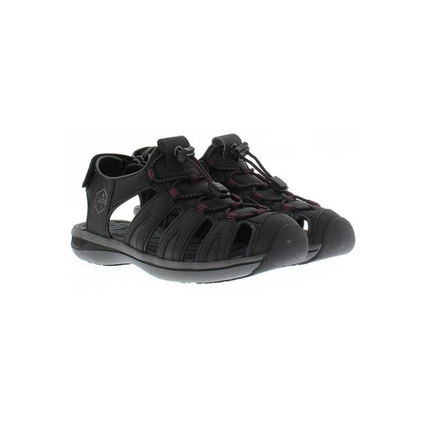 Khombu Khombu Womens Ashley Adjustable Active Sandal (Black, 10