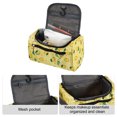 thumbnail image 3 of Unique Bargains Floral Makeup Bag Zipper Flower Cosmetic Pouch Yellow, 3 of 7