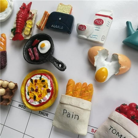 

10pcs Cute Cartoon Fruits Stereo Fridge Magnets Whiteboard Magnets for Children Activity Decoration