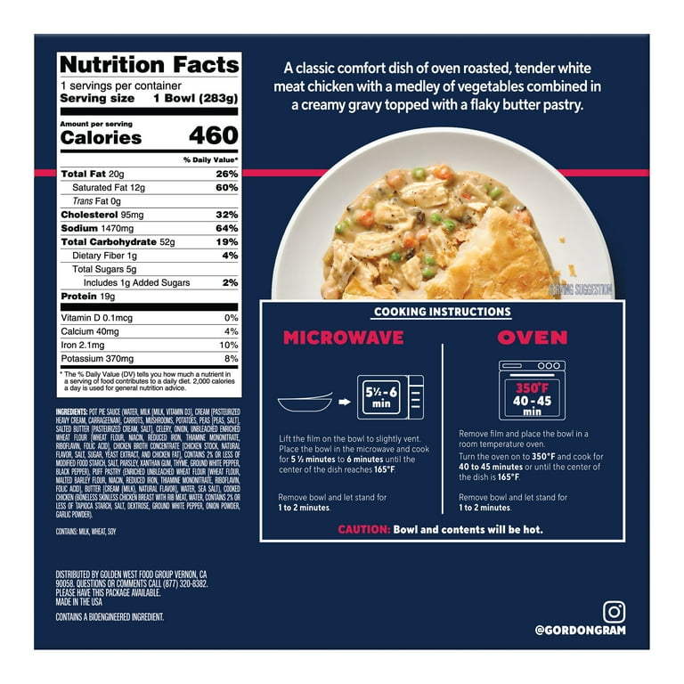 By Chef Ramsay Chicken Pot Pie, 10 oz (Frozen)