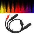 thumbnail image 4 of Hembra de 635 mm a hembra de 635 mm y cable cable en Y divisor negro estéreo para amplificadores, 4 of 8