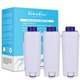 thumbnail image 1 of PrimaPure Paquete de 3 Filtros de Agua de Repuesto para Cafeteras Expreso para las Series DeLonghi DLSC002, SER3017, 5513292811, ESAM, ECAM y ETAM., 1 of 7