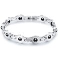 thumbnail image 2 of Justharion Trendy Bracelet Lodestone Fashion Accessory Men Titanium Steel Bangle, 2 of 6