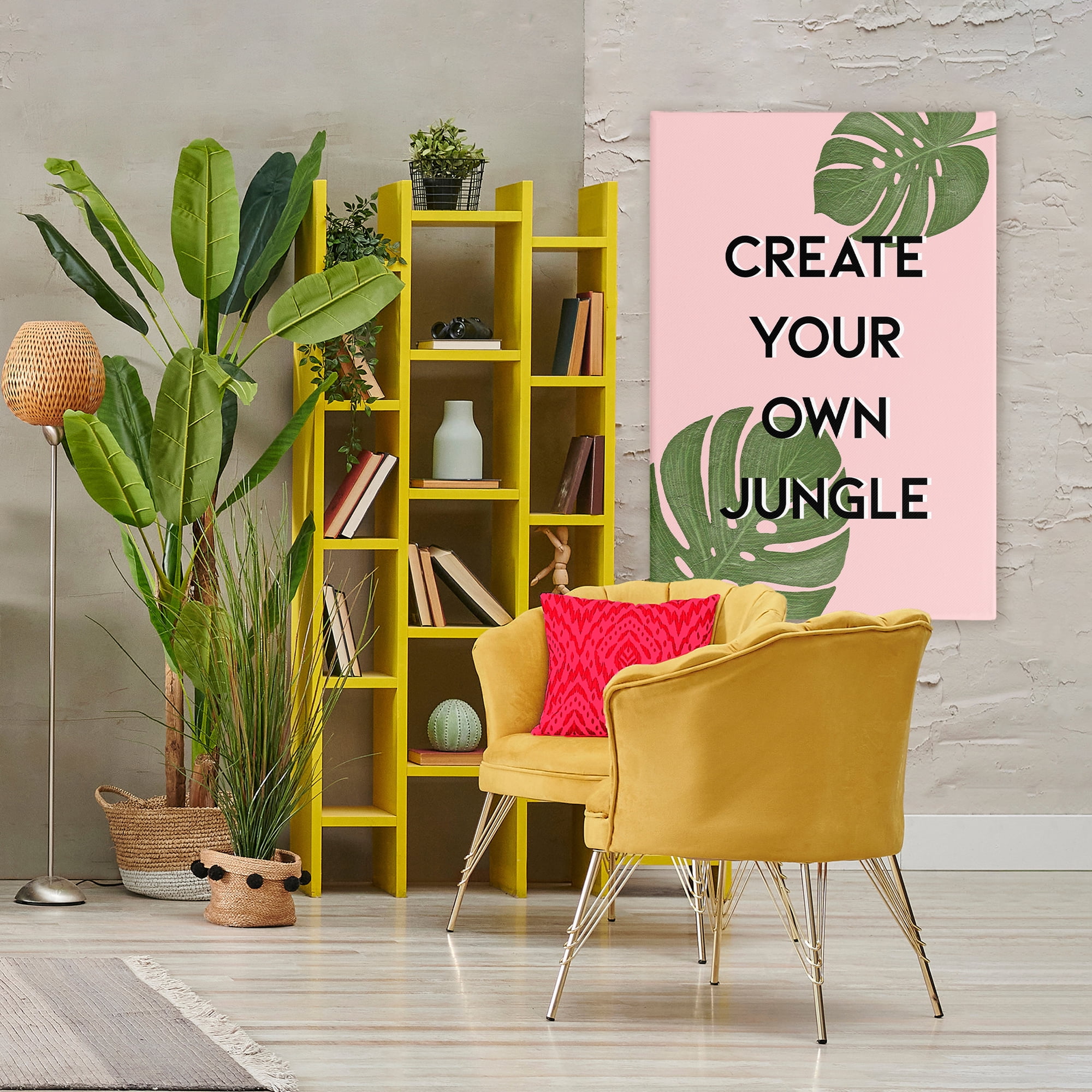 Stupell Industries Create Your Own Jungle Canvas Wall Art, design by Martina Pavlova