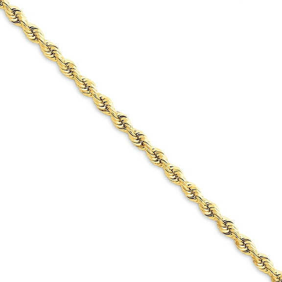 14k 3.35mm Diamond-Cut Quadruple Rope Chain