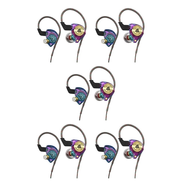 Guardoinrt AK3 FiLe Wired Earbuds In Ear 3.5mm Music Sound Cellphone Earphone Running Headset Replacement with Eaps Colorful 5Set