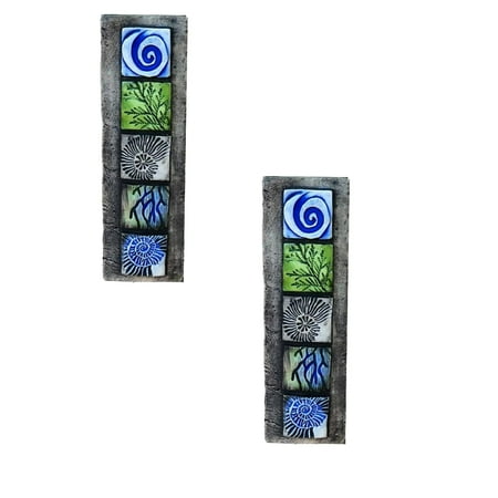 

Sanamity Metal Hanger Over Cupboard Hooks 2 Pack Acrylic Art In Living Room Family Bedroom Bathroom Wall Decoration Blue Oceans Art Painting Office Ready To Hang Kitchen Hooks