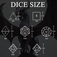 thumbnail image 7 of MACTANO Metal DND Dice Set Dungeons and Dragons Dice Set MTG RPG Board Game Toy-Grim Reaper Blue, 7 of 7