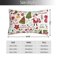 thumbnail image 2 of Balery Snowflakes Santa Claus Funda de Cojín Estampada, Regalos para Mujeres, Regalos de Amor para Ella, Regalos para Novia o Esposa, Funda de Almohada-16"x24", 2 of 6