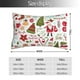 thumbnail image 2 of Balery Snowflakes Santa Claus Funda de Cojín Estampada, Regalos para Mujeres, Regalos de Amor para Ella, Regalos para Novia o Esposa, Funda de Almohada-20"x30", 2 of 6