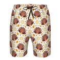 thumbnail image 3 of Lukts Fall Turkey Print Mens Swim Trunks Quick Dry Swim Shorts with Funny Beach Shorts-Large, 3 of 6