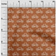 thumbnail image 1 of oneOone Cotton Poplin Fabric Dot & Bicycle Block Print Sewing Fabric BTY 42 Inch Wide, 1 of 4