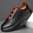 thumbnail image 3 of Men's Casual Skate Shoes Low Top Slip On Sneakers Round Toe Rubber Sole Everyday Walking Shoes, 3 of 8