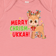 thumbnail image 4 of Inktastic Merry Chrismukkah Cute Baby Reindeer with Lights Boys or Girls Baby Bodysuit, 4 of 5