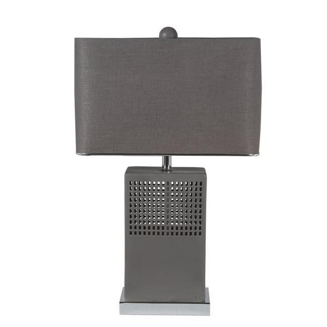 Privilege 85023 45W Ceramic Table Lamp - Matte Grey