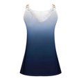 thumbnail image 5 of LEAVINGSUO Summer Womens Tank Tops Women's Summer Casual Sleeveless Blouse V Neck Tops T-Shirt Vest for Women Navy L, 5 of 6