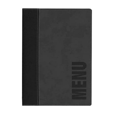Faux Tabletops - MCTRLSBL Securit Faux Leather Menu Holder - Black By TableTop King