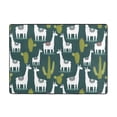 thumbnail image 7 of Area Rugs For Living Room Decor - Cute alpaca Lamas cacti Soft Anti Slip Throw Washable Rugs 5x7 For Bedroom, Indoor Carpet For Bedroom Living Room 80x58In, 7 of 7