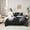 Black Gray, variant on Manfei Magical Dragon Bedding Comforter Set 7-Piece, Ancient Wildlife King Bedding Sets, Black Gray Bed Sheets, Luxury Bedroom Decor