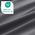 thumbnail image 4 of Exclusivo Mezcla Queen Bedding Duvet Cover Set, 3 Pieces Lightweight Comforter Cover with Pillow Shams (Light Grey and Dark Grey), 4 of 8