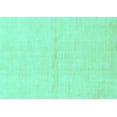 thumbnail image 1 of Ahgly Company Machine Washable Indoor Rectangle Solid Turquoise Blue Modern Area Rugs, 2' x 3', 1 of 4