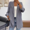 thumbnail image 1 of Puntoco Moda Mujer Cuello Liso Manga Larga Casual Blazer Abrigo Blusa Outwear Blazer Puntoco Puntoco-1, 1 of 6