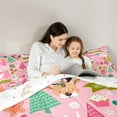 thumbnail image 5 of Feelyou Kawaii Santa Claus Kid Queen Comforter Set, Christmas Snowman Gift Bedding Sets, Winter Festival Holiday Reversible Bedding Comforter Set, Breathable Home Decor, 3pcs, 5 of 8