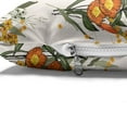 thumbnail image 4 of Hawaii Pet Bed, Vintage Tropic Flower Leaves California Poppy, Chew Resistant Pad for Dogs and Cats Cushion with Removable Cover, 24" x 39", Burnt Orange Champagne, by Ambesonne, 4 of 4
