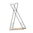 thumbnail image 4 of Estante de pared Triangular, soporte de madera para almacenamiento, estantes colgantes de pared artesanales, estantes para artículos diversos para negro BLESIY Estantes de exhibición, 4 of 8