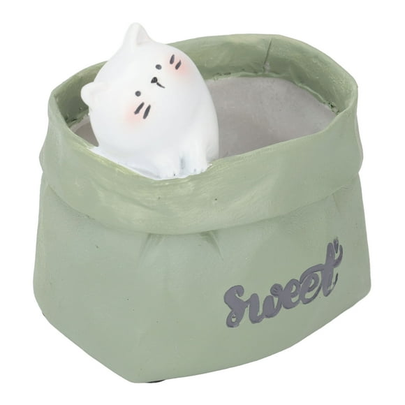 Pequeñas Macetas Suculentas de Resina, Portalápices, Plantas de Aire Con Riego Auttico, Macetas, Cactus, Plantas de Imitación, Contenedores para decoración de escritorio en