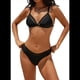 thumbnail image 1 of Conjunto de Bikini de Dos Piezas para Mujer, Escote en V, Cintura Baja, , Control de Abdomen, Ropa de Playa, Moda 2025, Negro, Talla M, 1 of 6