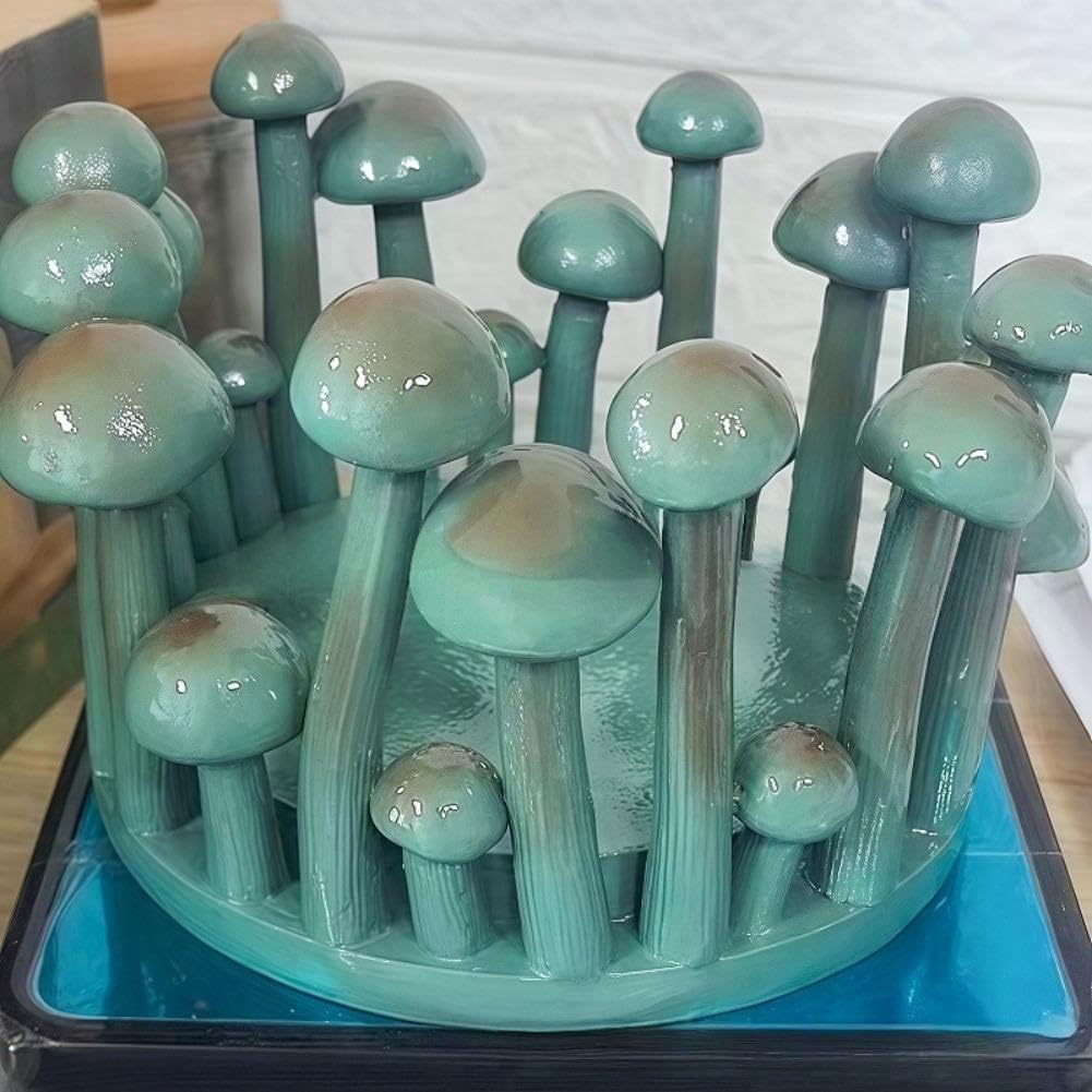 Halloween Decorations, Paper Towel Holder - Mushroom Paper Towel Holder, Unique Paper Towel Holder, Cute Mushroom Candle Holder, Unique Home Decor for Kitchen, Bathroom, Office (1PC)