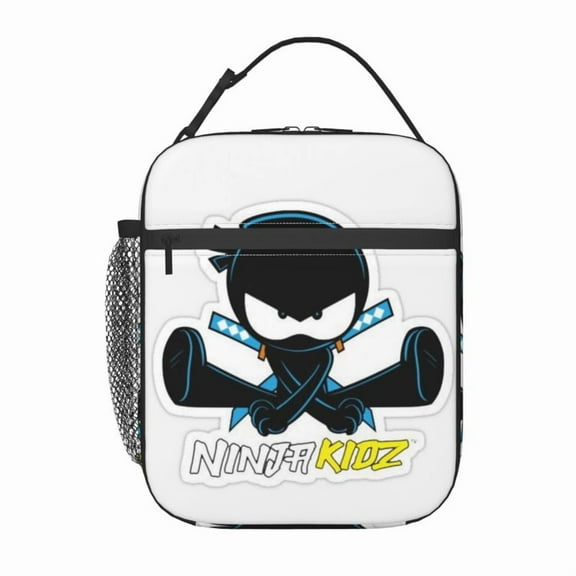 Lightweight Ninja Kidz Lunch Tote with Secure Zip and Soft Fabric