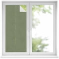 thumbnail image 2 of Green Solid Color Window Privacy Film, Aesthetics Contemporary Luxury Static Cling UV Sun Blocking Tint Film Heat Control Windows Films for Bedroom Bathroom, Window Stickers 17.7"x39.3", 2 of 8