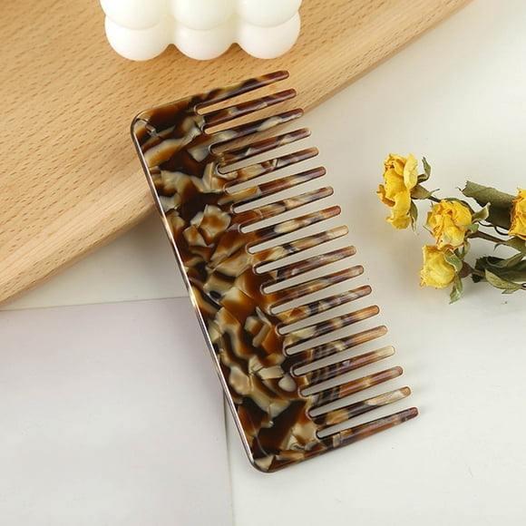 pstuiky Peine de peluquería retro de dientes finos para uso doméstico, para hombres y mujeres