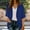 đĽ Blue, variant on Women Shirts Summer Tops Cardigan Cover Shirt Casual Top Spring Summer Three Quarter Sleeve Mid Length T Shirt Lightweight Loose for Layering Daily or Office Wear Shirt Top