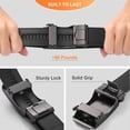 thumbnail image 6 of GAEKEAO Men’s Ratchet Belt Adjustable Leather Belt with Auto Lock Buckle Trim to Fit and Gift Box, 6 of 7