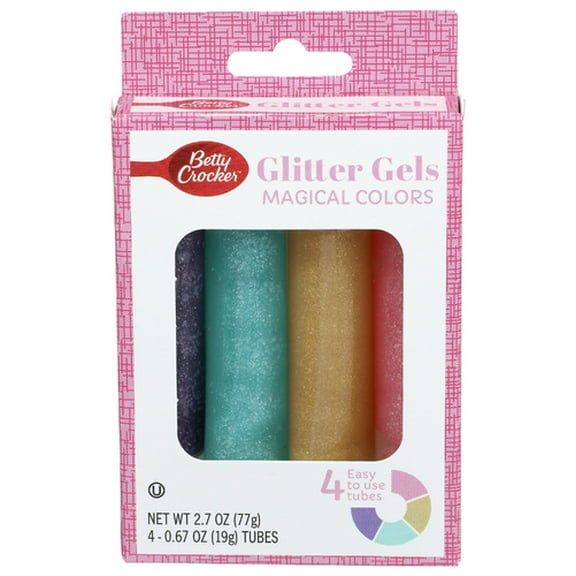 (Pack of 6) Betty Crocker Gel Bake Glitter Magical 2.7 Oz